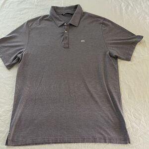 Travis Mathew The Zinna Golf Polo Shirt Men's Size XL Blackberry WCF